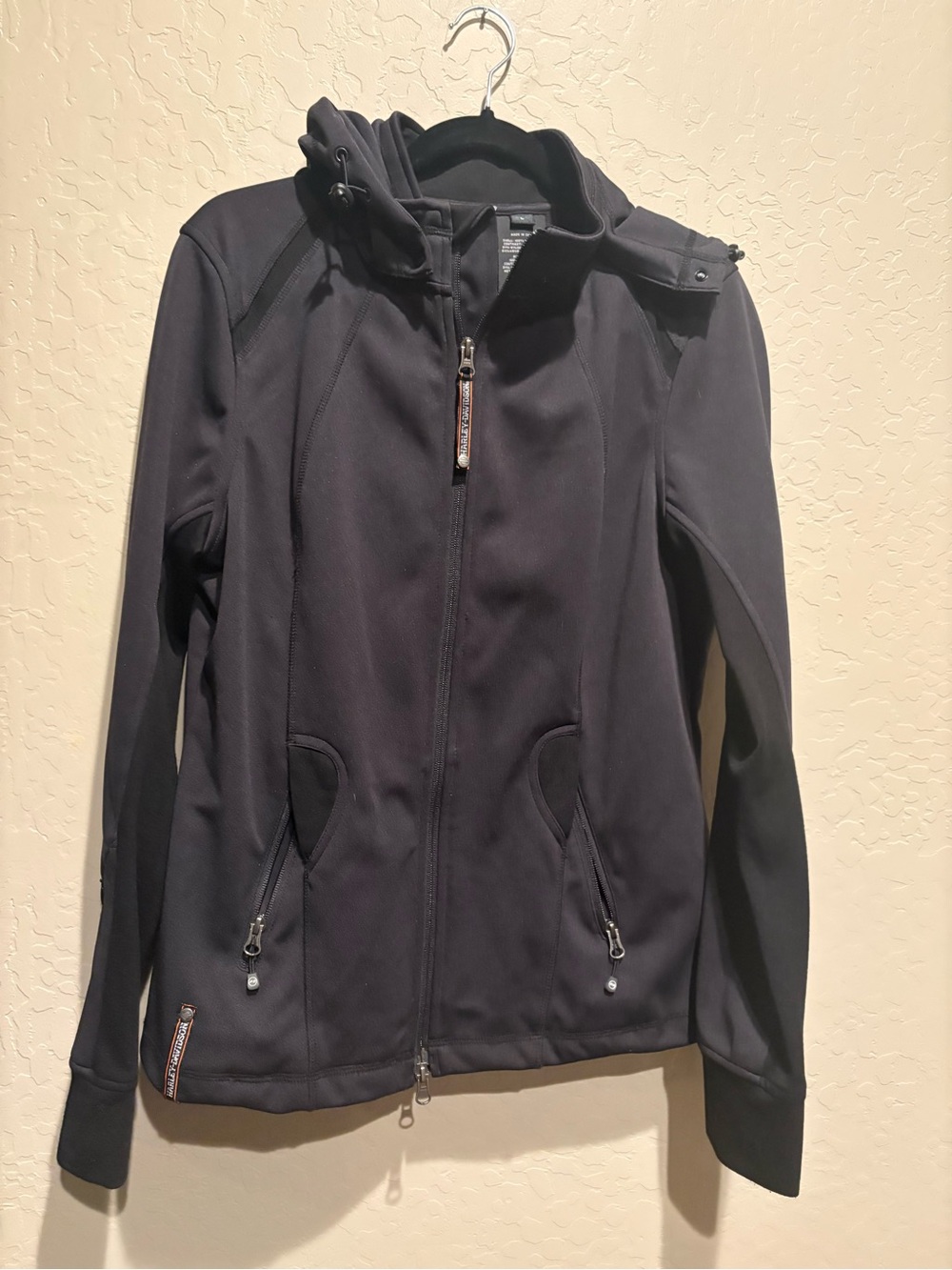 Harley-Davidson Black Hooded Softshell Jacket
